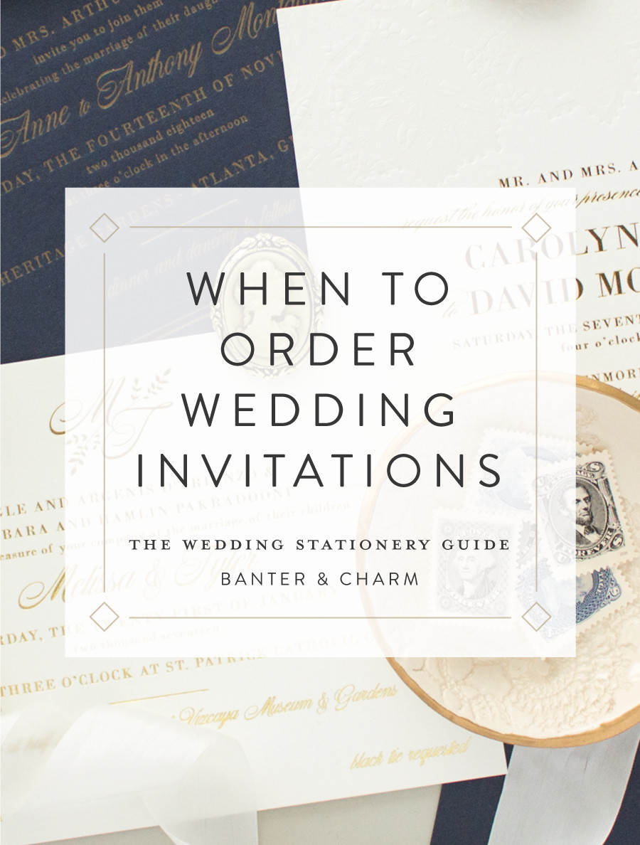 When To Order Wedding Invitations
 When to order wedding invitations