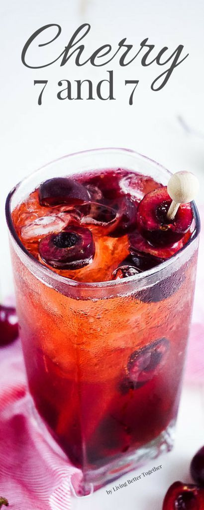 Whiskey Summer Drinks
 This Cherry 7 and 7 is a fun summer twist on the classic