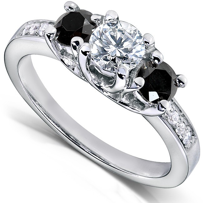 White And Black Diamond Engagement Rings
 Black And White Diamond Engagement Rings