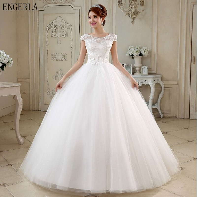White Ball Gown Wedding Dresses
 Aliexpress Buy ENGERLA Bridal Gowns 2017 New White