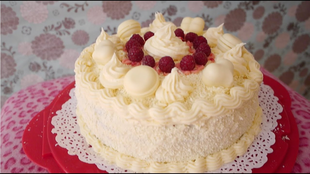 White Birthday Cakes
 Violet Bakes Epic White Chocolate Raspberry Birthday Cake