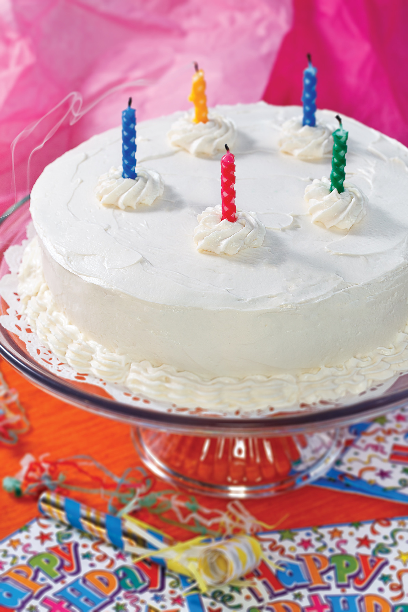 White Birthday Cakes
 White Birthday Cake