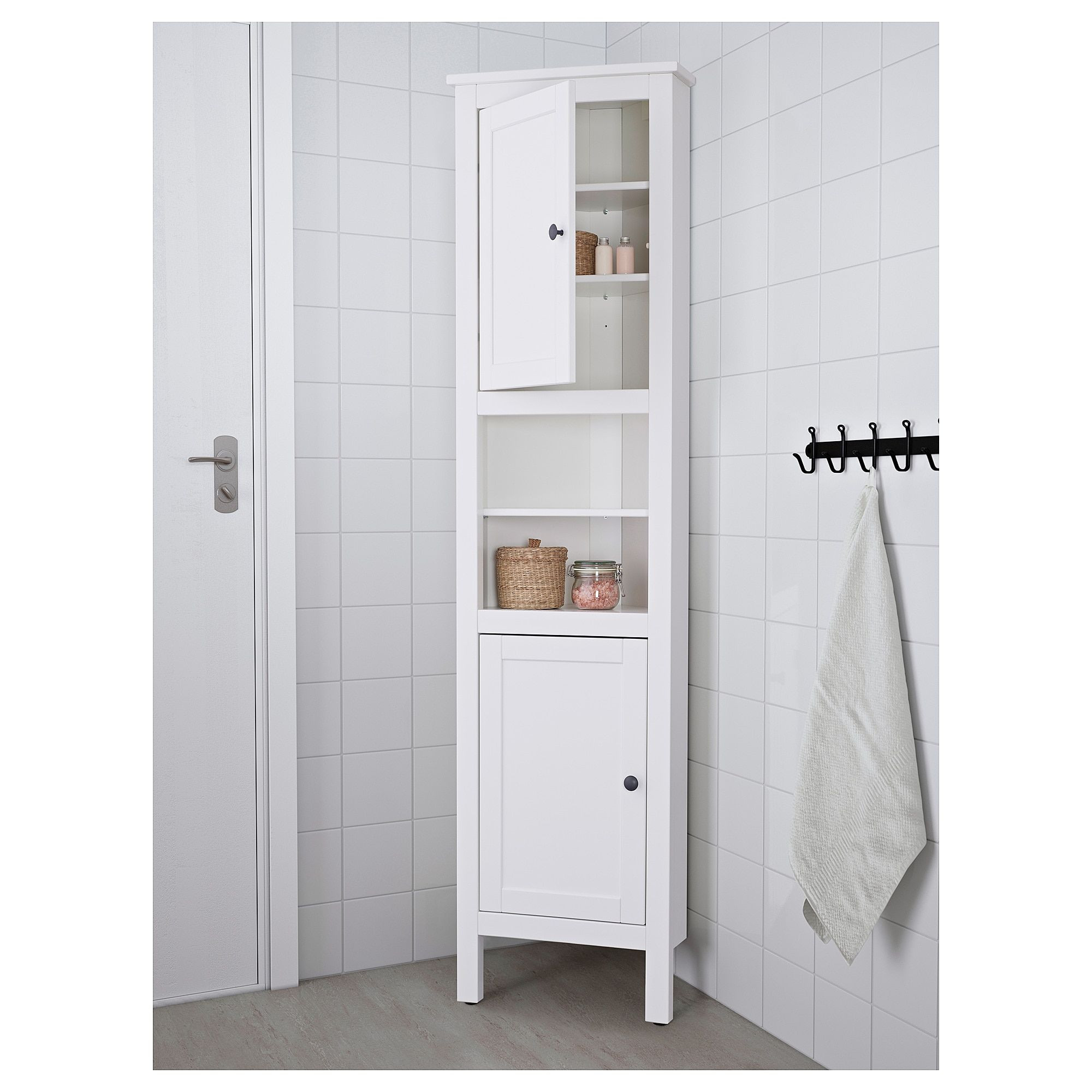 White Corner Bathroom Cabinet
 IKEA HEMNES Corner cabinet white