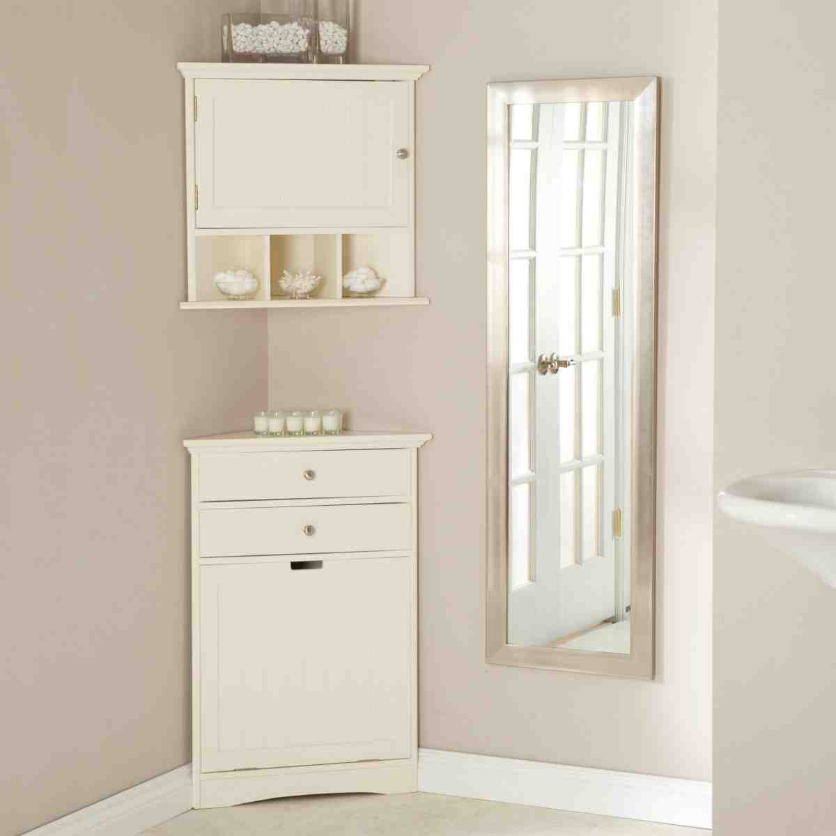 White Corner Bathroom Cabinet
 White Bathroom Corner Cabinet Home Furniture Design