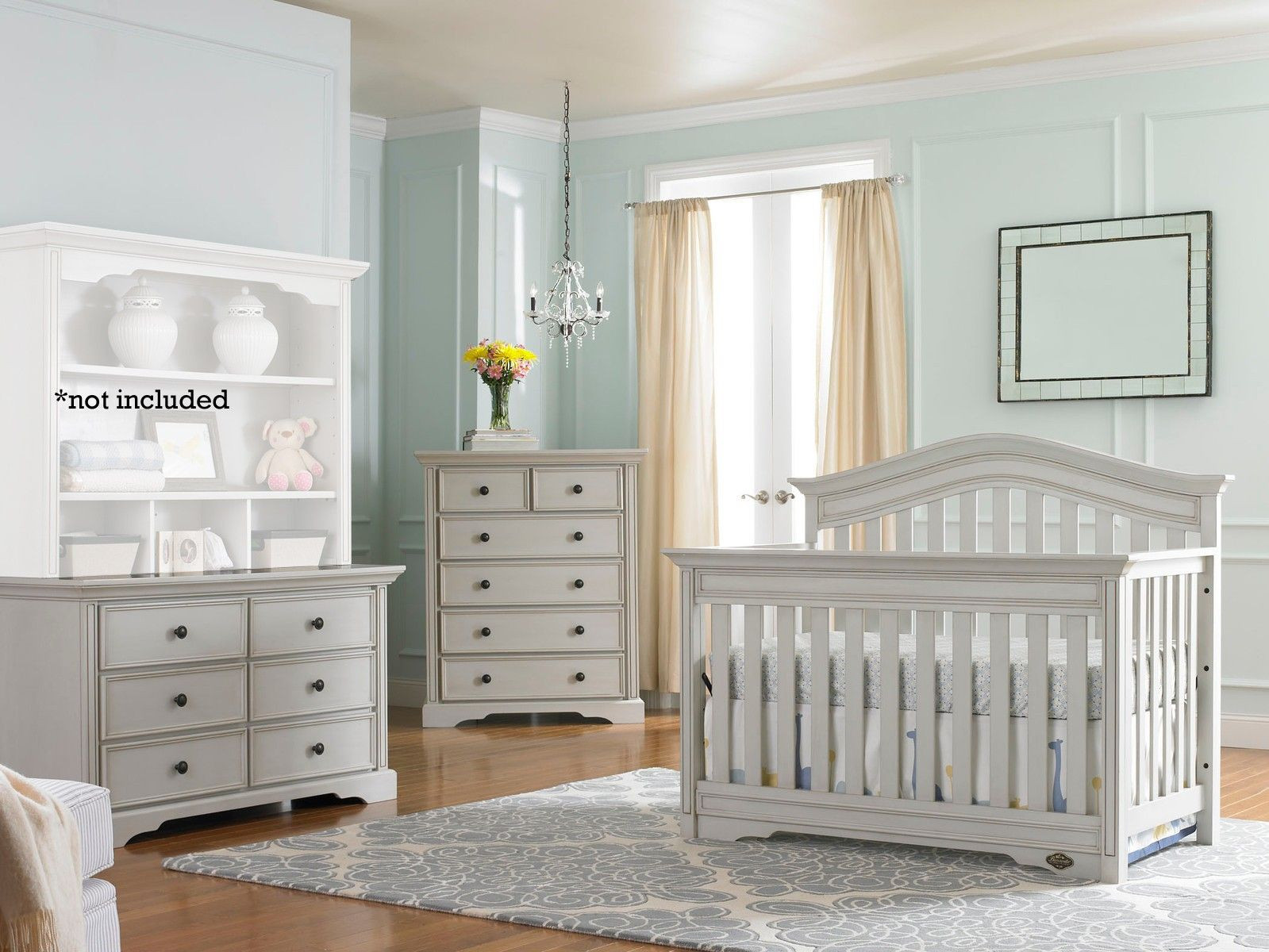 White Dressers For Baby Room
 Bonavita Westfield 3 Piece Nursery Set in Linen Gray