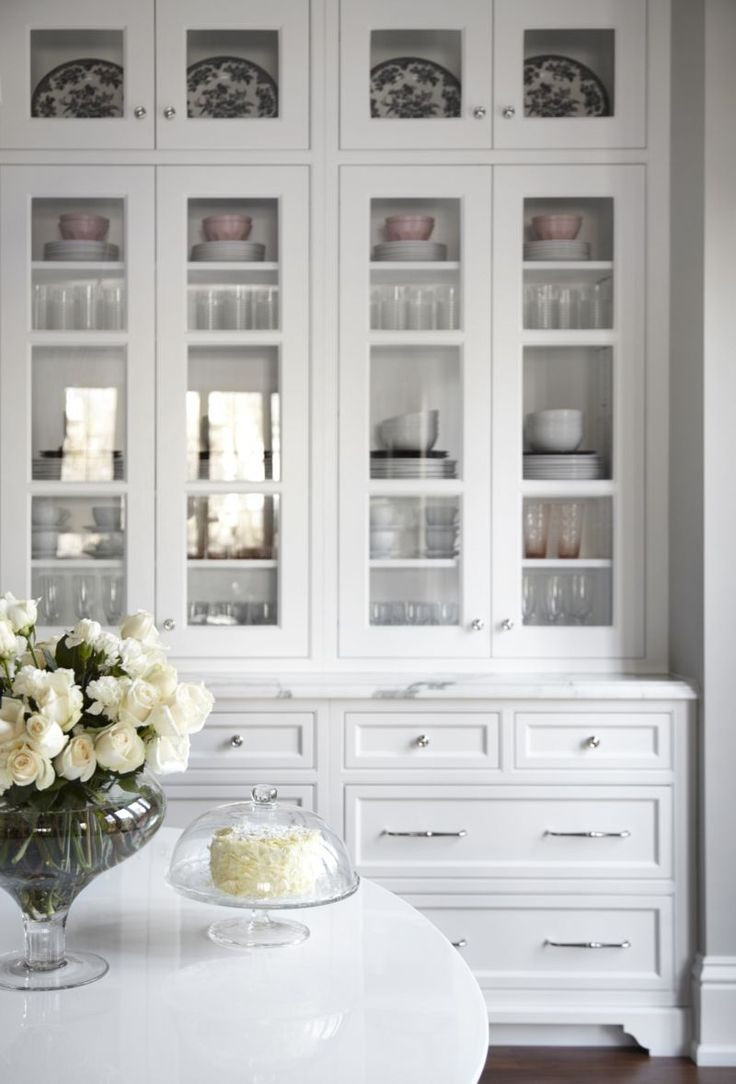 White Kitchen Cabinet Glass Doors
 3456 best images about house decor on Pinterest