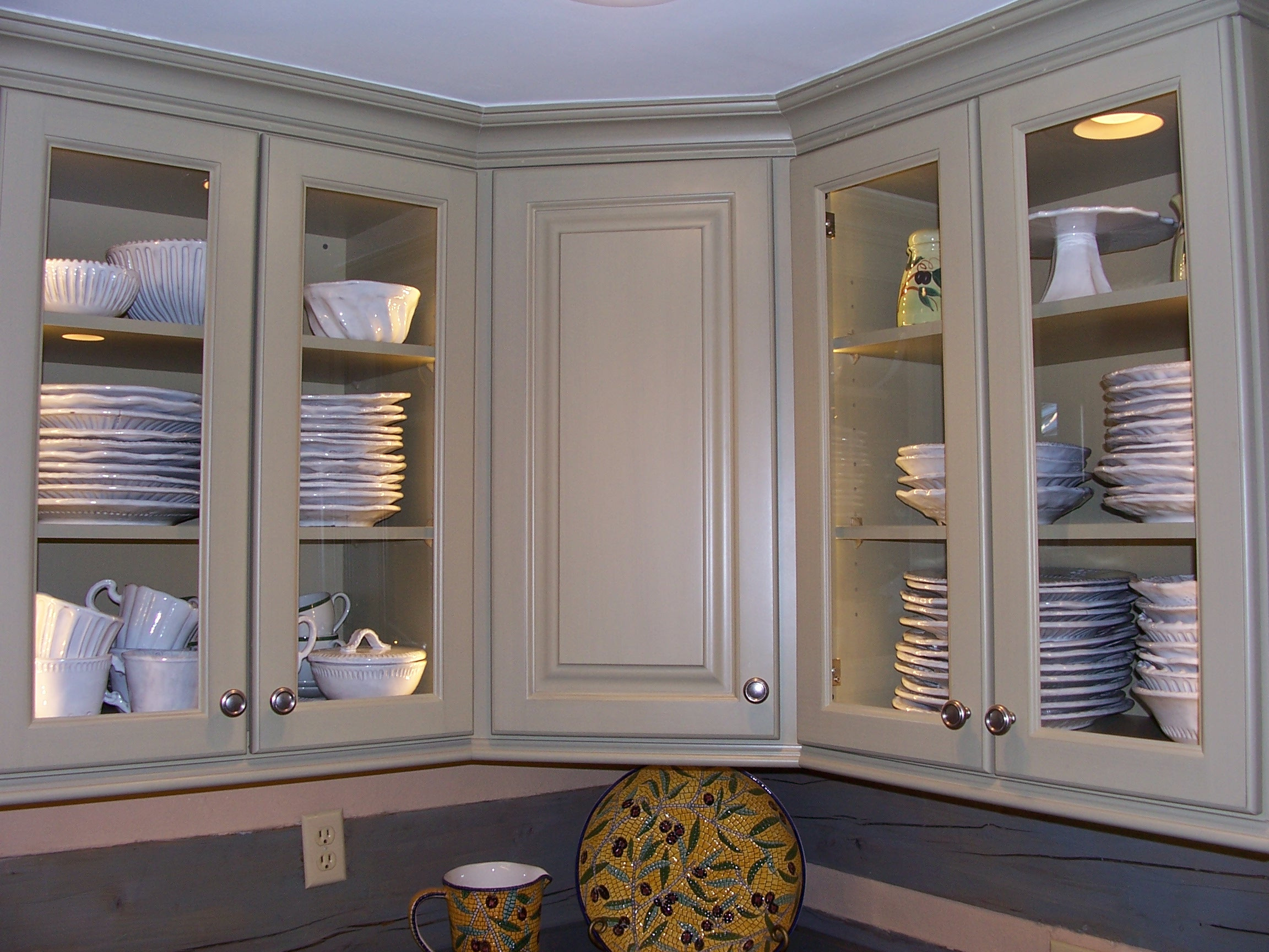 White Kitchen Cabinet Glass Doors
 Modern White Kitchen Cabinets With Glass Doors My