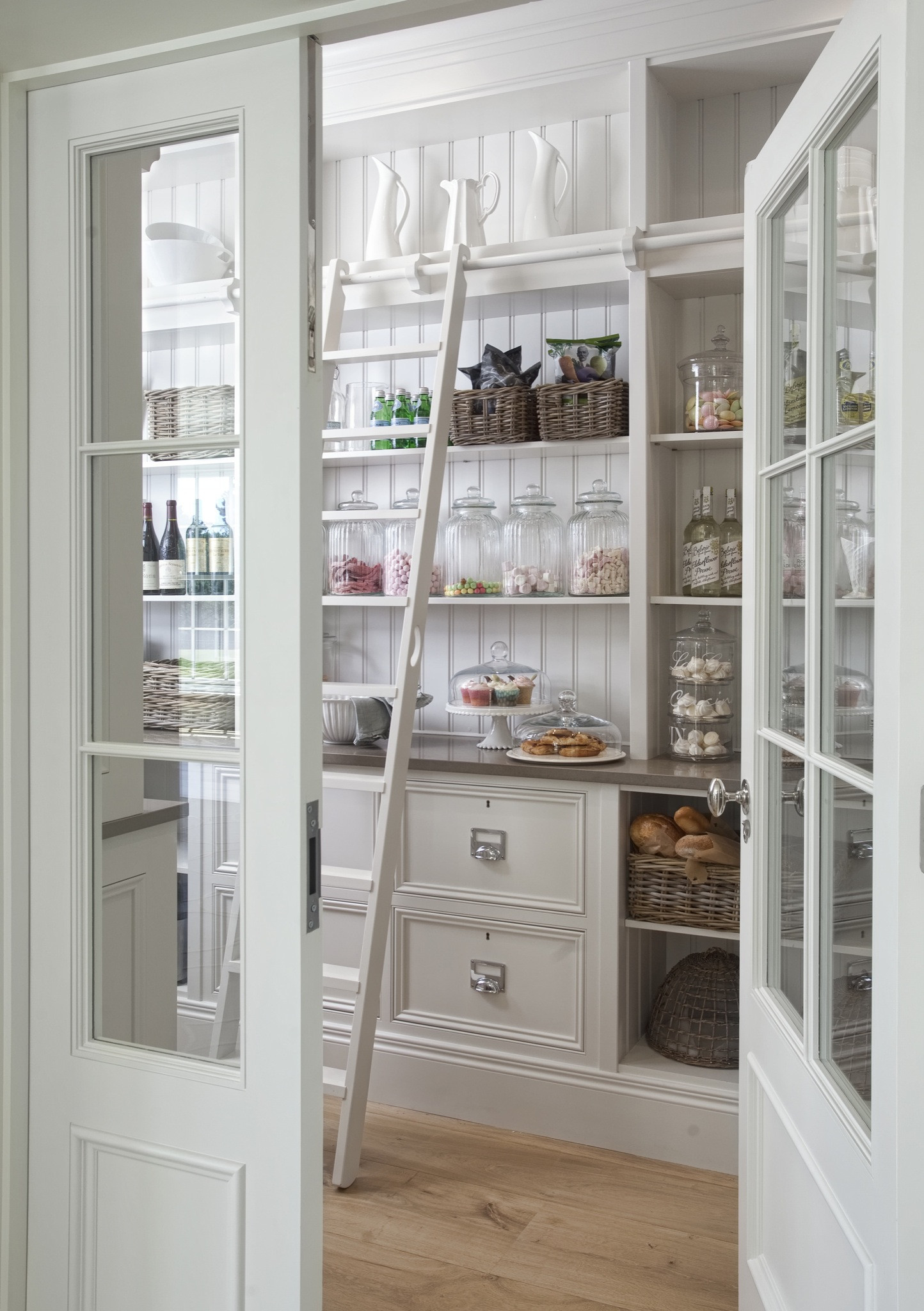 White Kitchen Pantry
 Coastal Hideaway – Sandbanks Hayburn & Co awesome white