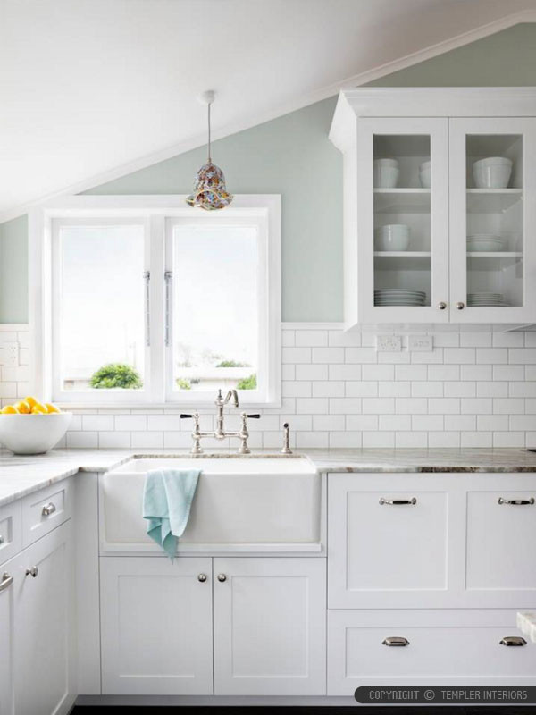 White Kitchen Subway Tiles
 BA White 3x6 Ceramic Tile