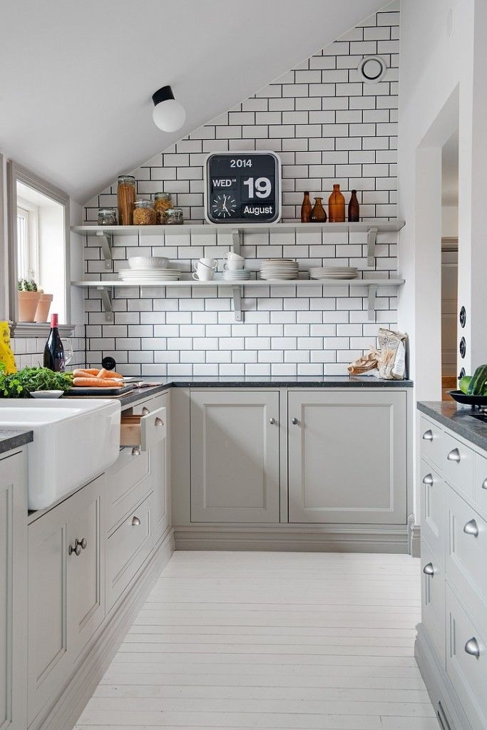 White Kitchen Subway Tiles
 decordots Kitchen inspiration
