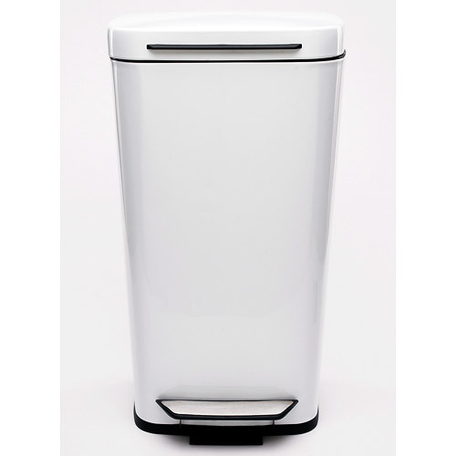 White Kitchen Trash Can
 OXO Steel Kitchen Trash Can White in Stainless Steel