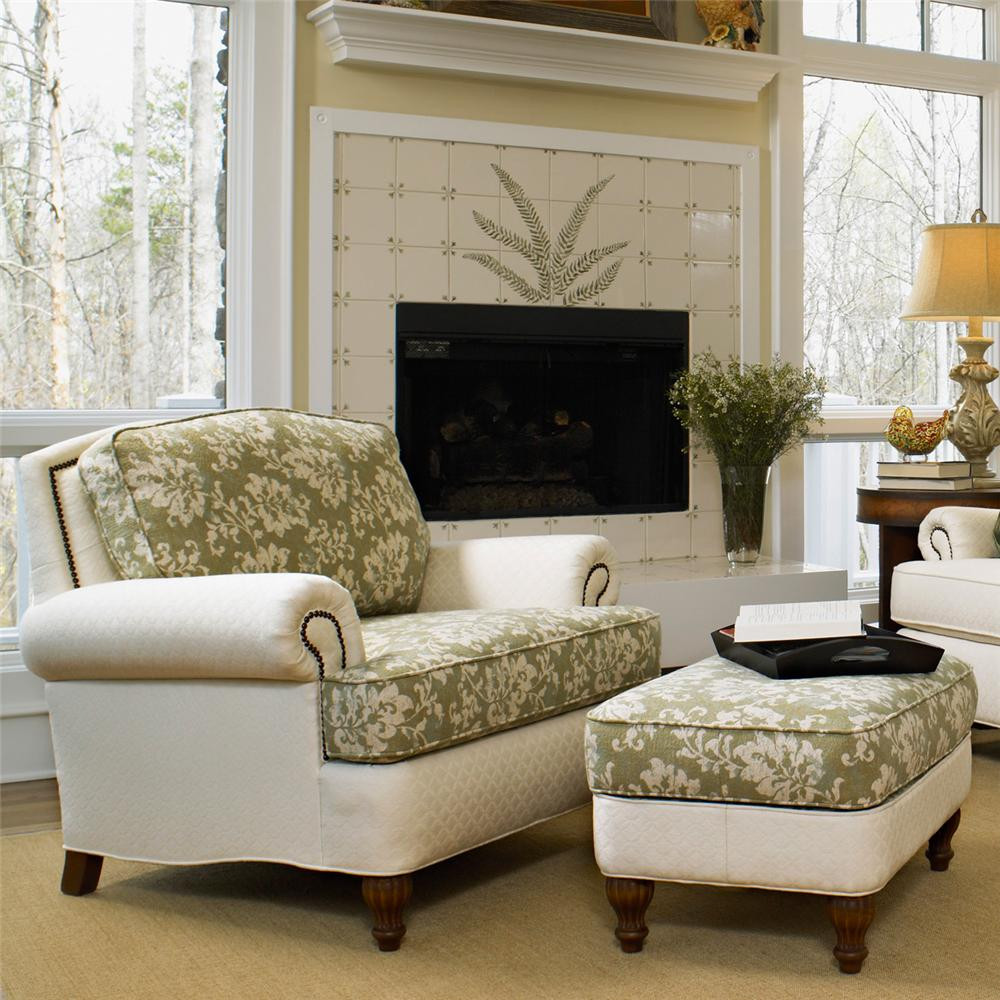 White Living Room Chair
 Perfect Chairs With Ottomans For Living Room – HomesFeed