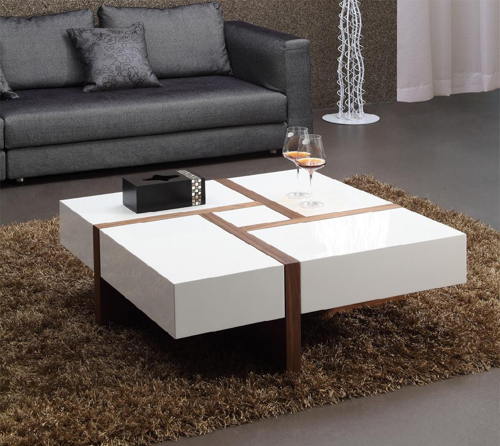 White Living Room Table
 White high gloss MDF coffee table 003 Bona China