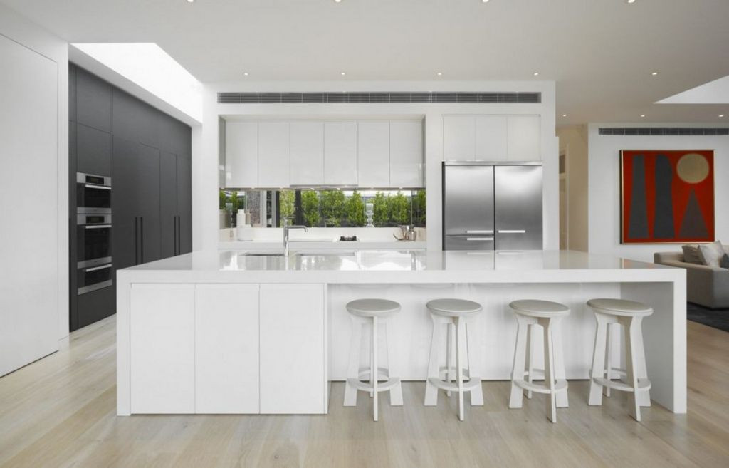 White Modern Kitchen
 Modern White Kitchen Cabinets Home Furniture Design