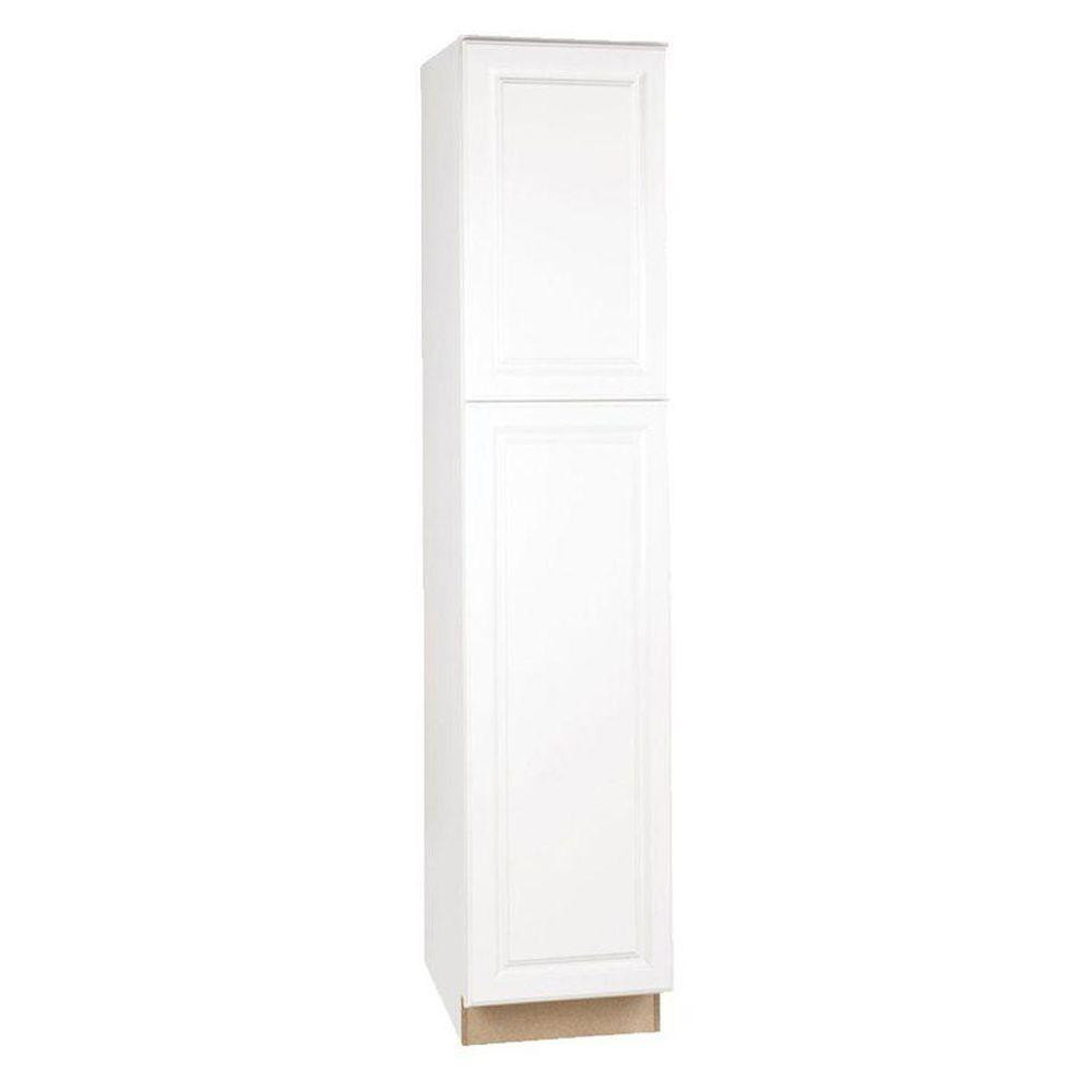 White Pantry Cabinets For Kitchen
 Hampton Bay Hampton Assembled 18x84x24 in Pantry Kitchen