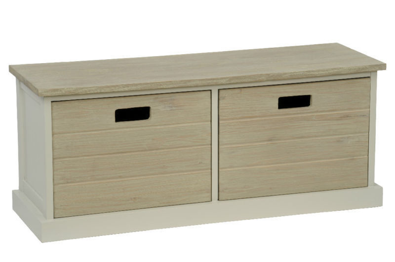 White Storage Bench With Drawers
 TOBS FURNITURE Southwold White Wood Storage Bench Seat