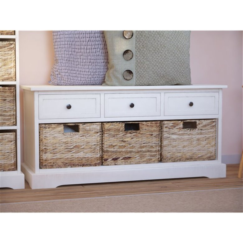 White Storage Bench With Drawers
 Get a white storage bench with drawers 12 stylish options
