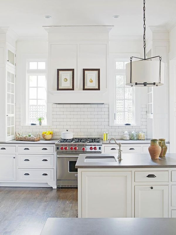 White Tile Kitchen
 Chic White Kitchens For 2014