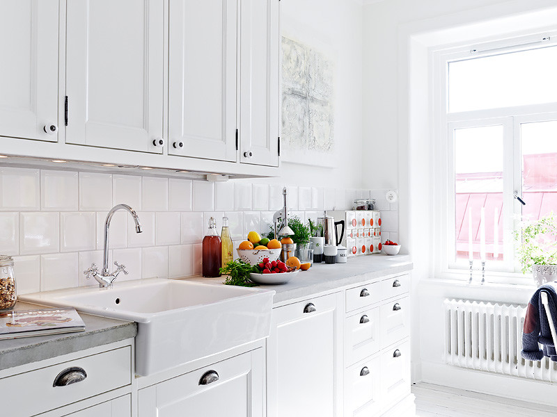 White Tile Kitchen
 Kitchen Subway Tiles Are Back In Style – 50 Inspiring Designs