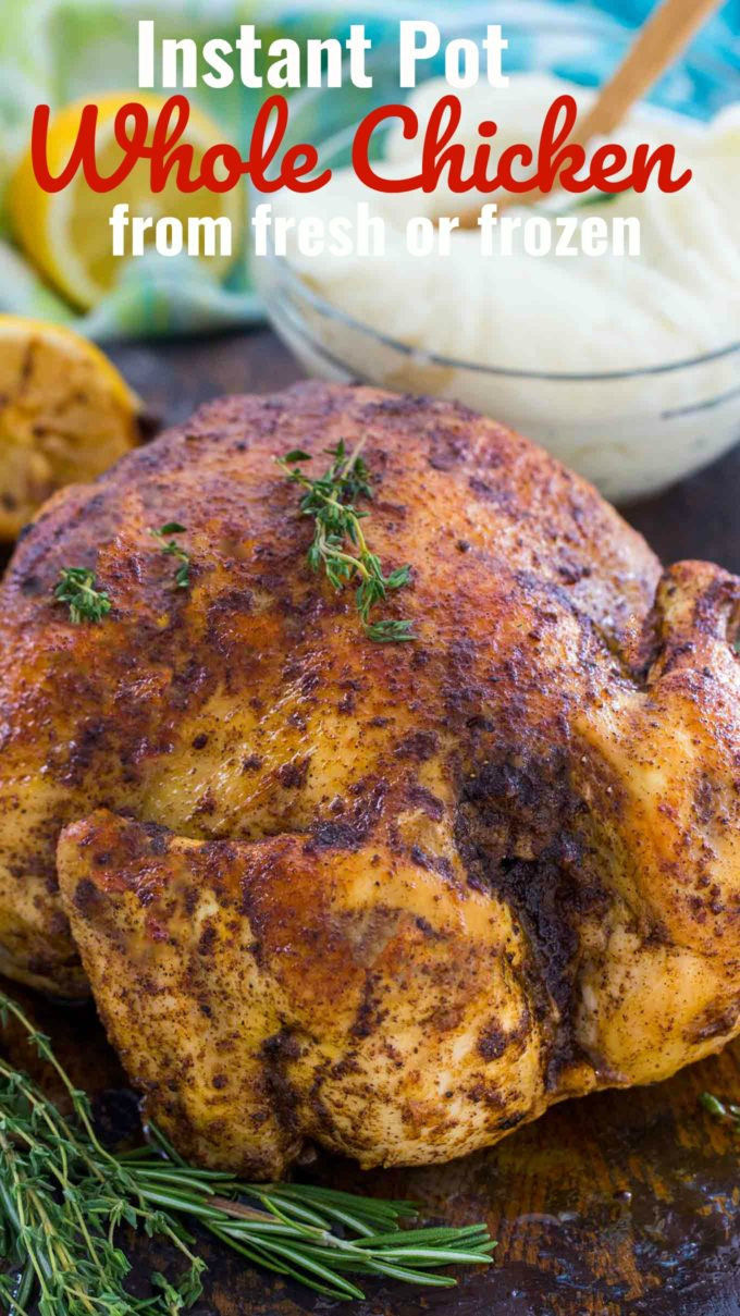 Whole Chicken Instant Pot Recipe Inspirational Instant Pot whole Chicken Recipe Fresh or Frozen [video