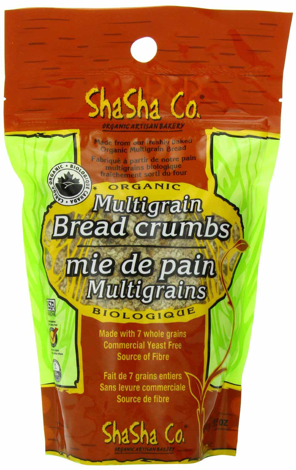 Whole Grain Bread Crumbs
 Organic Multigrain Bread Crumbs by Shasha Bread Co