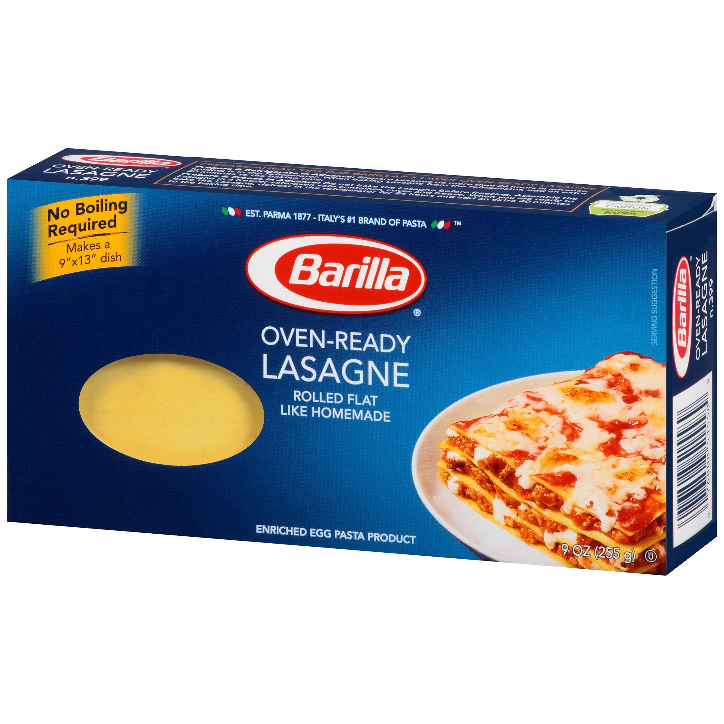Whole Grain Lasagna Noodles
 Barilla Lasagna Noodles Nutrition Facts – Besto Blog