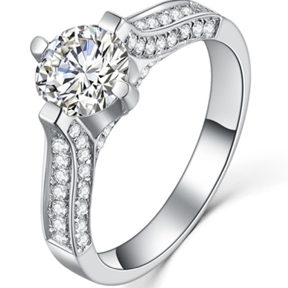 Wholesale Diamond Engagement Rings
 THREEMAN Wholesale Ring Custom 1CT Ring Synthetic Diamonds