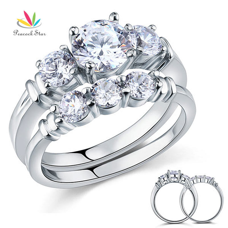 Wholesale Diamond Engagement Rings
 Wholesale Round Cut Created Diamond 2 Pc Solid Sterling