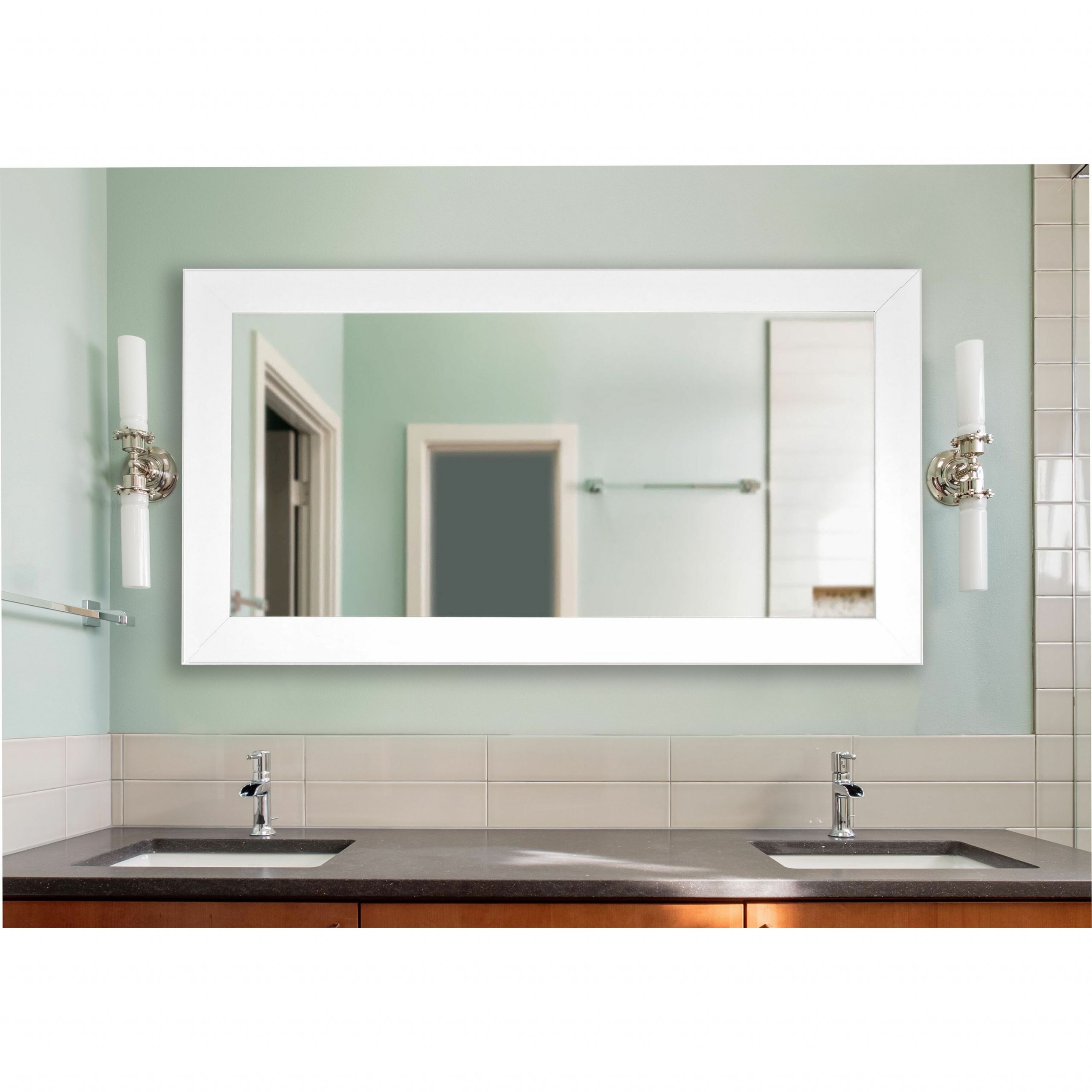 Wide Bathroom Mirrors
 Rayne Mirrors Double Wide Vanity Wall Mirror & Reviews