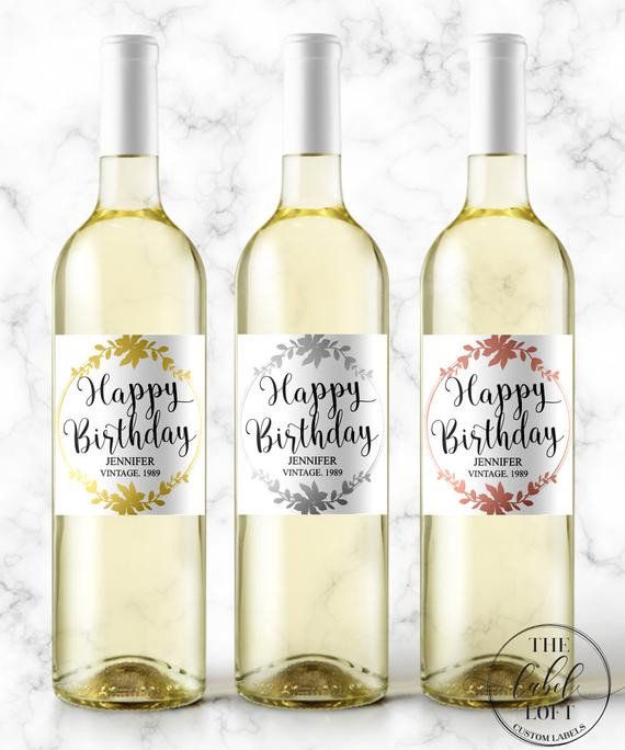 Wine Birthday Gift Ideas
 Happy Birthday Wine Label Birthday Gift Ideas Birthday