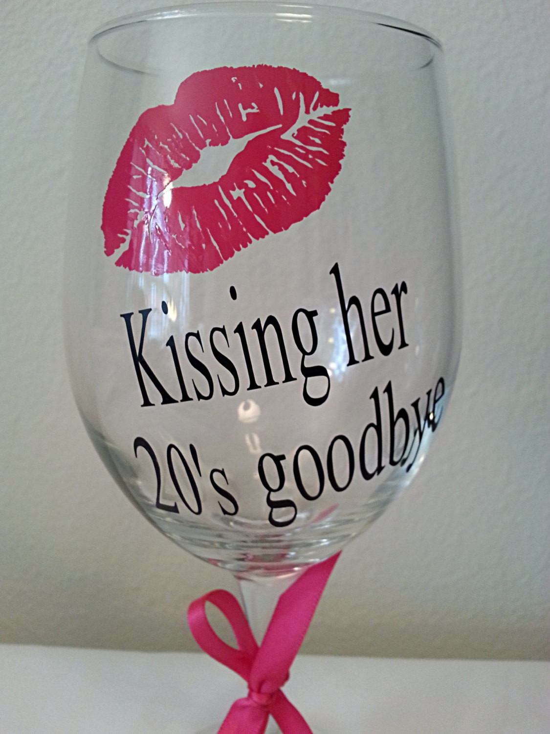 Wine Birthday Gift Ideas
 Birthday t idea personalized wine glass with lips