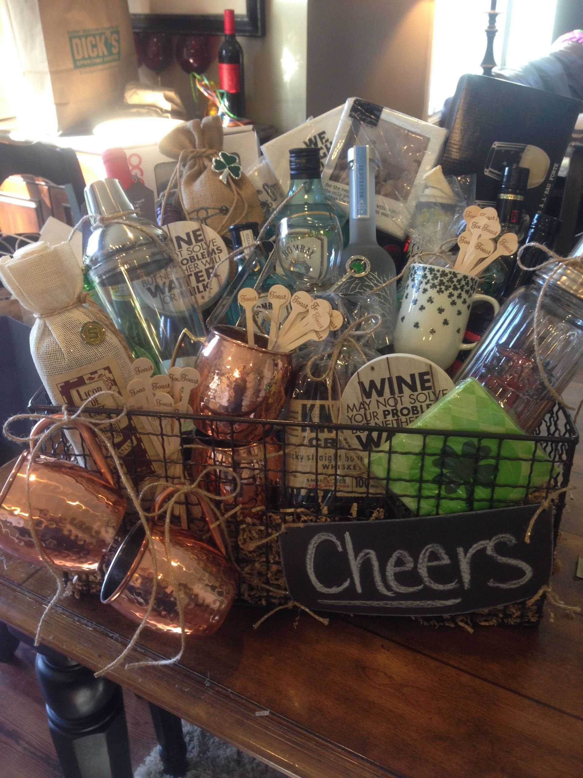 Wine Themed Gift Basket Ideas
 Happy Hour Basket