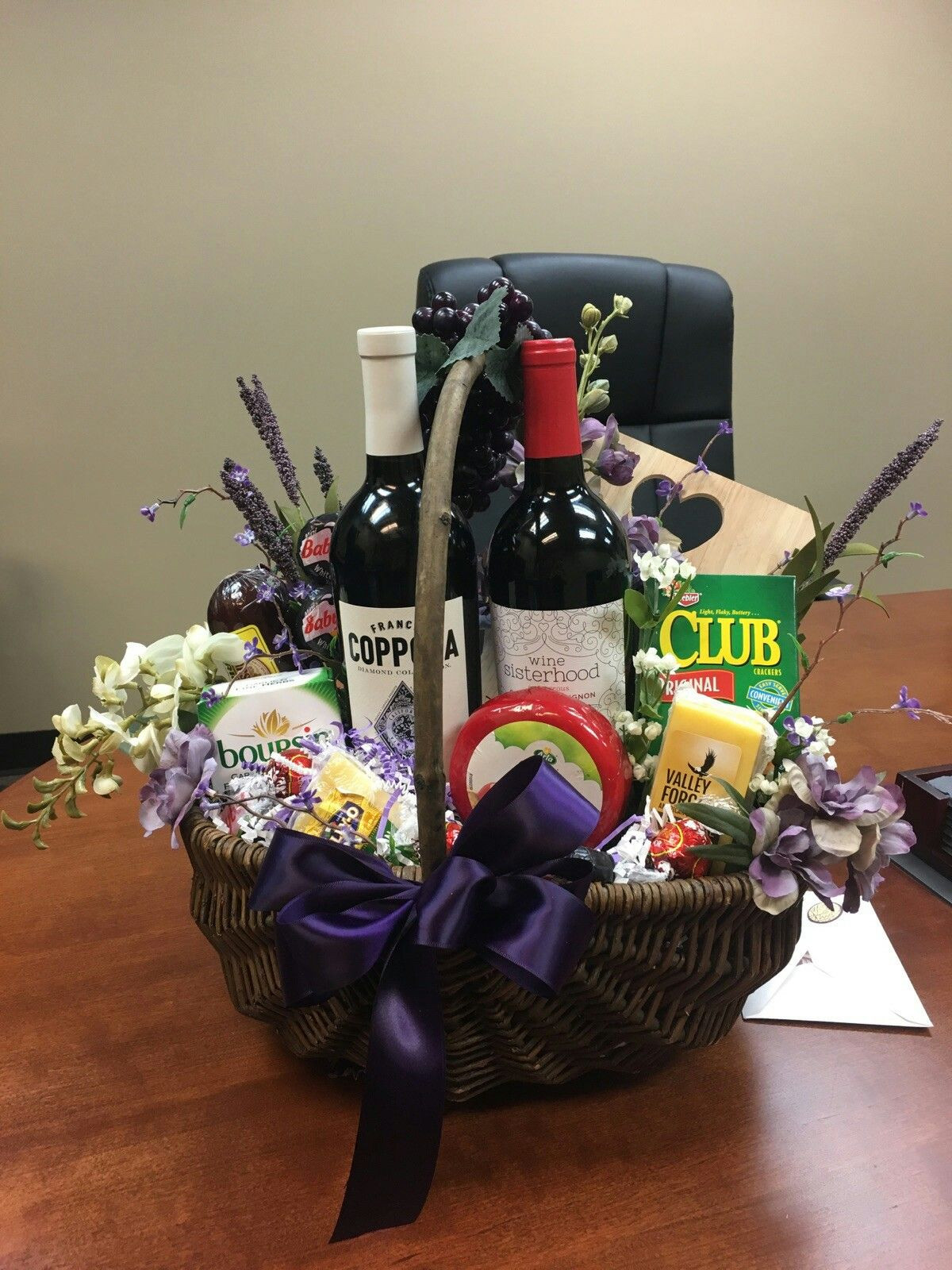 Wine Themed Gift Basket Ideas
 My wine and cheese t basket