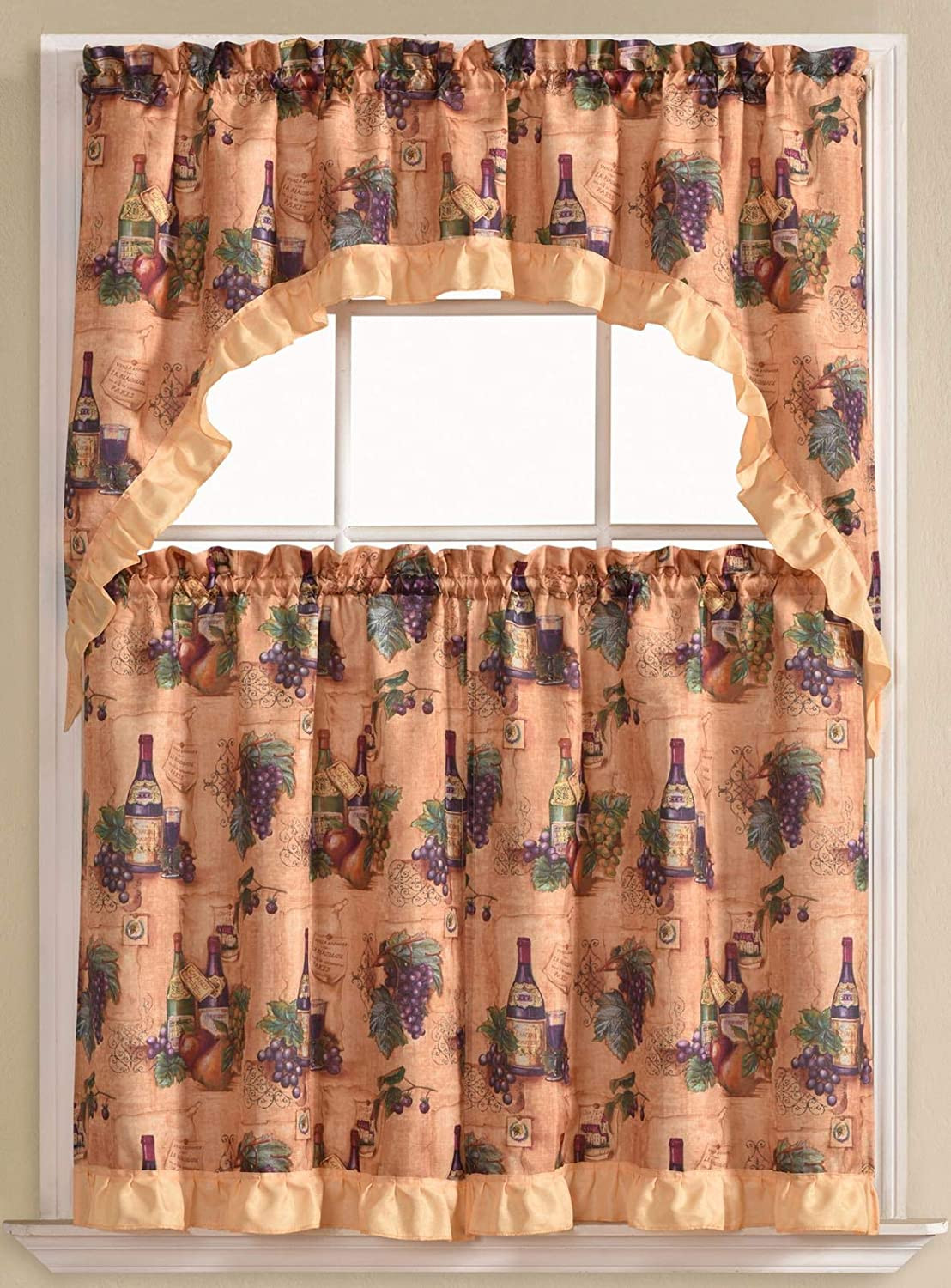 Wine Themed Kitchen Curtains
 Best Wine Themed Kitchen Curtains 36 Inch Length Home