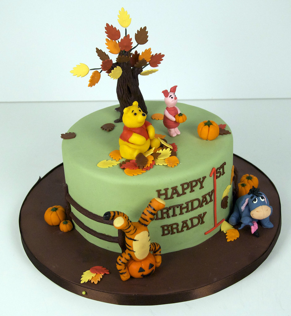 Winnie The Pooh Birthday Cakes
 fall winnie the pooh birthday cake a photo on