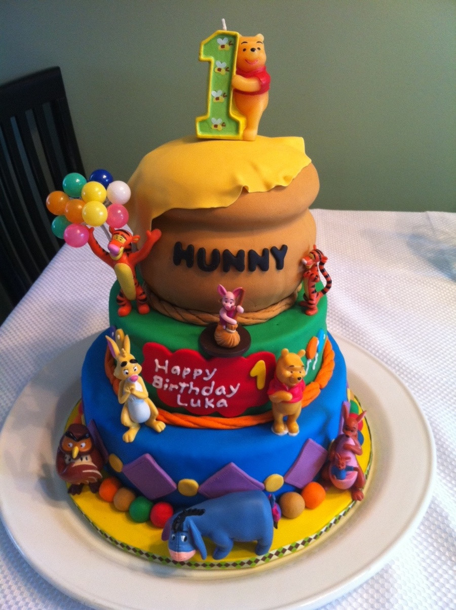 Winnie The Pooh Birthday Cakes
 Winnie The Pooh First Birthday Cake CakeCentral