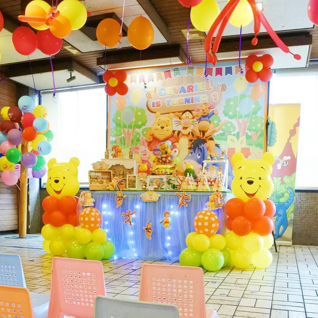 Winnie The Pooh Decorations 1st Birthday
 Second Event 01 10 2017 Winnie The Pooh Party for Gevariel