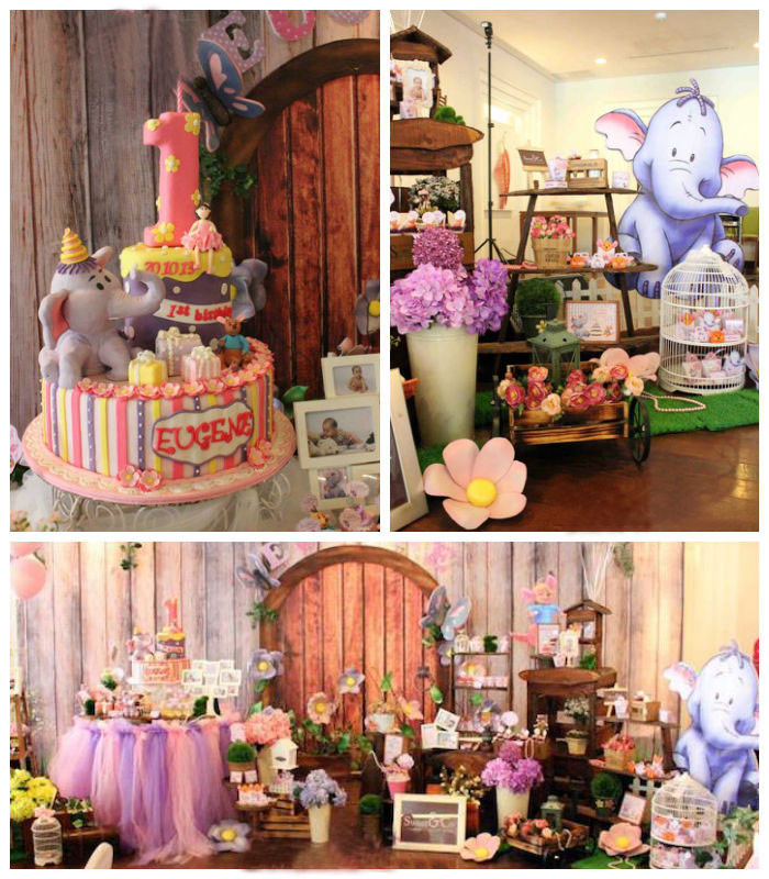 Winnie The Pooh Decorations 1st Birthday
 Kara s Party Ideas Winnie The Pooh Heffalump Birthday
