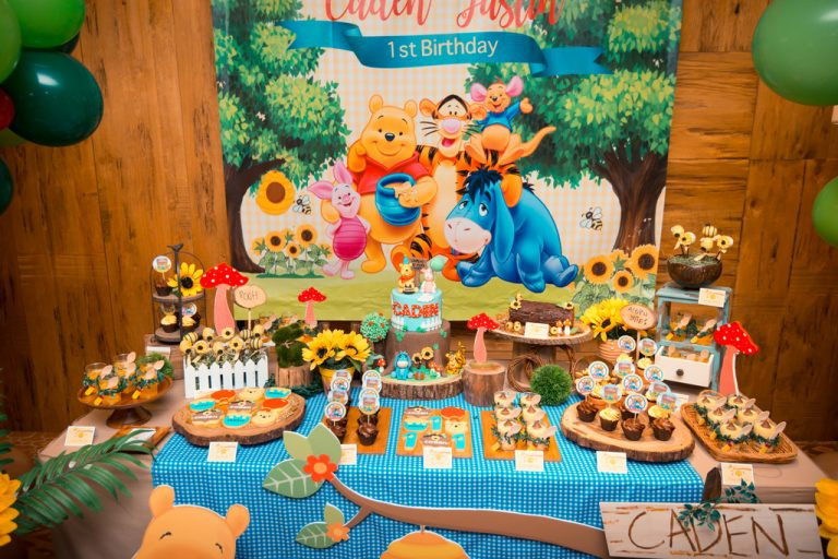 Winnie The Pooh Decorations 1st Birthday
 Caden’s Winnie The Pooh Themed 1st Birthday Party at 10 SCOTTS