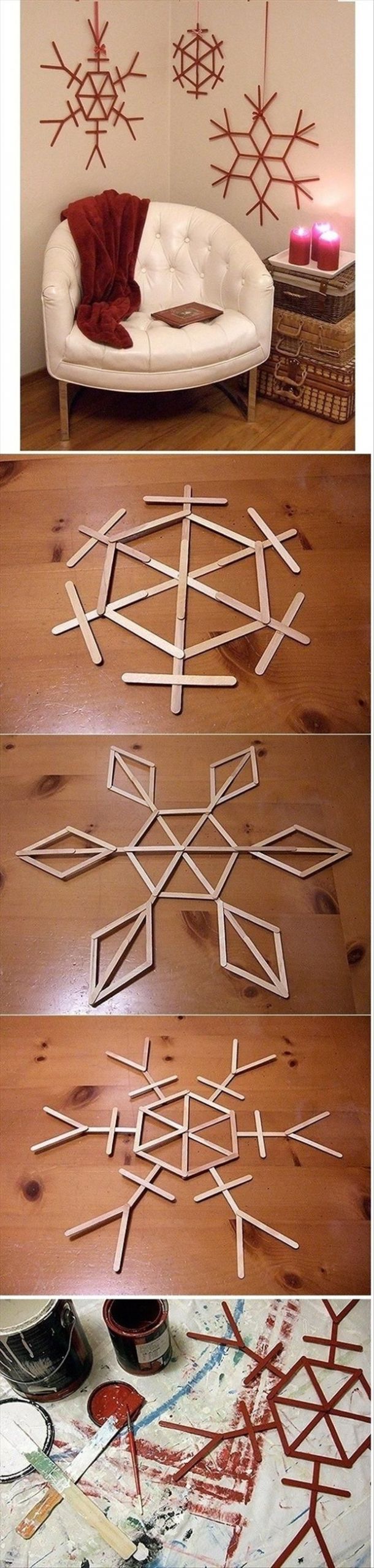 Winter Decor DIY
 DIY Snowflake Decor s and for