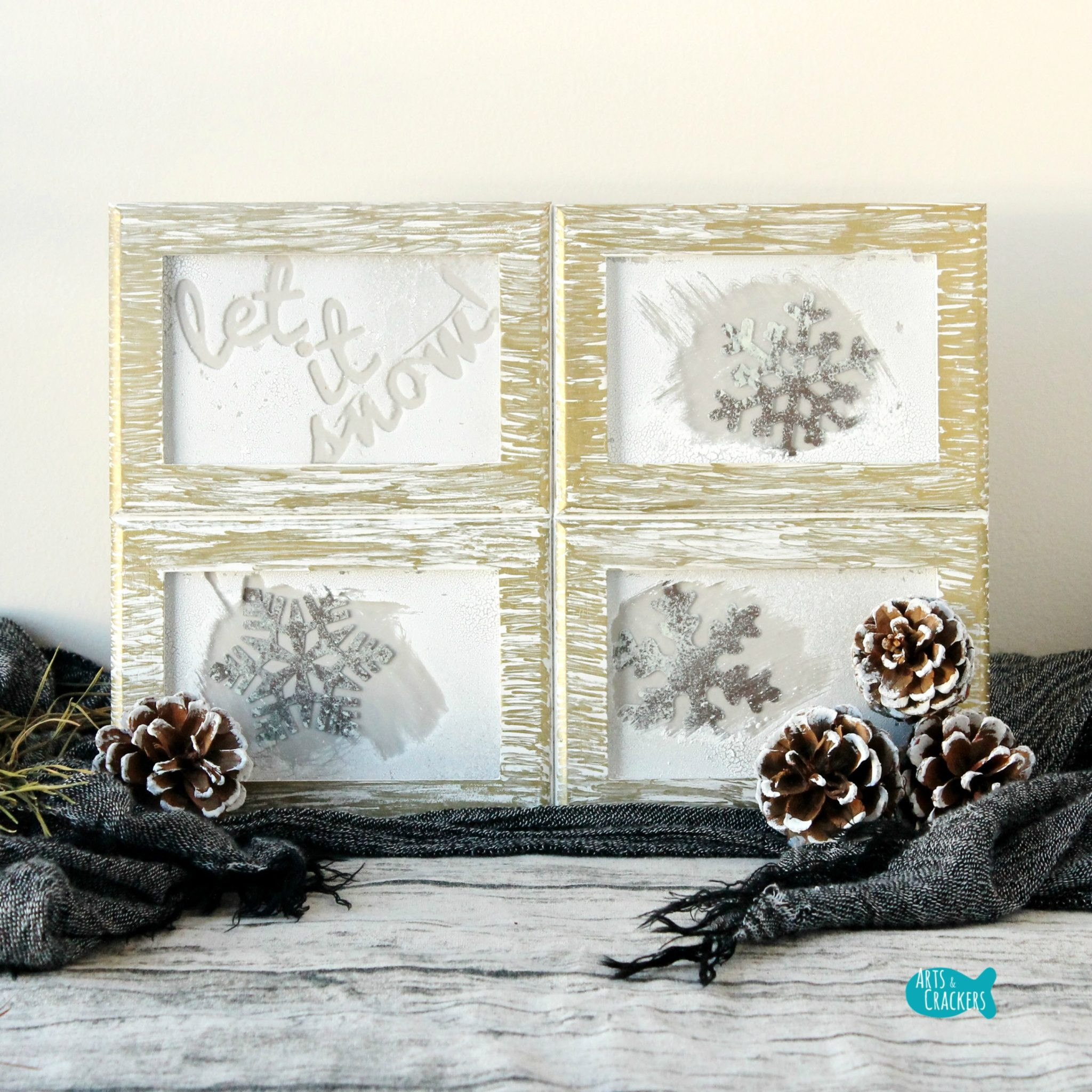 Winter Decor DIY
 Rustic Frosted Frames Winter Home Decor DIY Project Tutorial