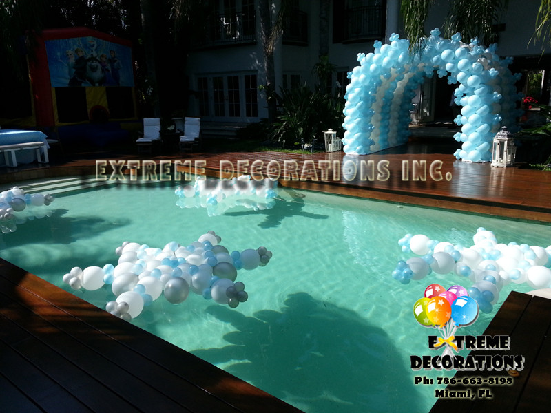 Winter Pool Party Ideas
 Party Decorations Miami Frozen Party Decorations