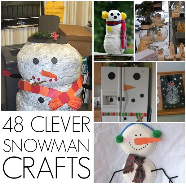 Winter Projects For Adults
 Snowman craft round up winter craft C R A F T