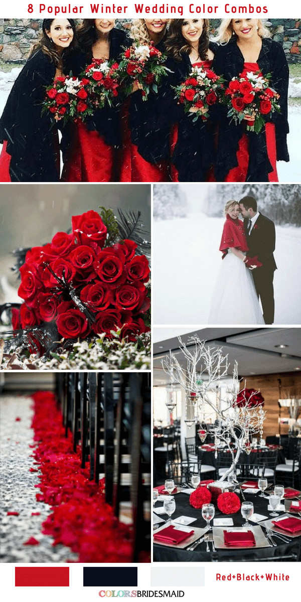 Winter Wedding Colors
 8 Romantic Winter Wedding Color bos for 2018