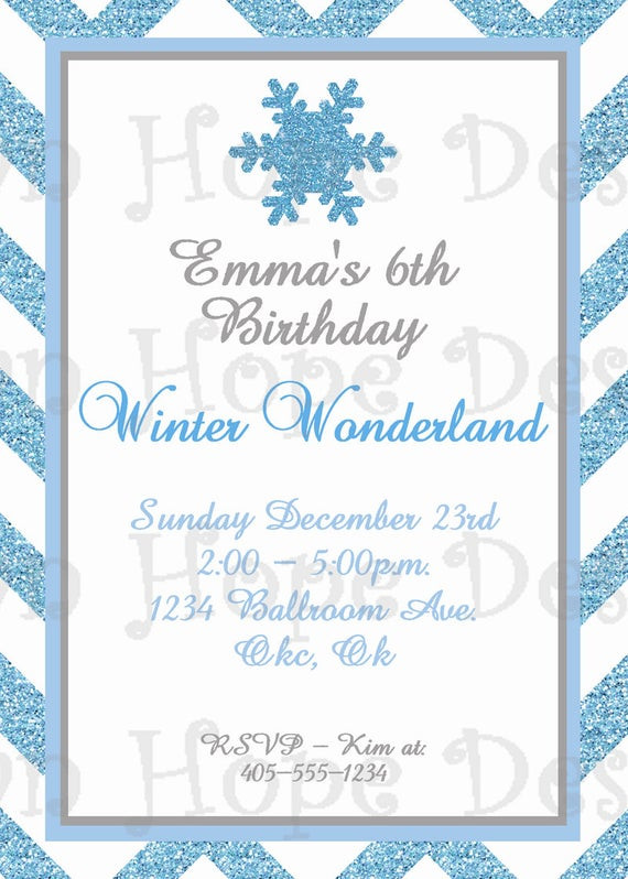 Winter Wonderland Birthday Invitations
 Winter Wonderland Invitation Winter Wonderland Birthday