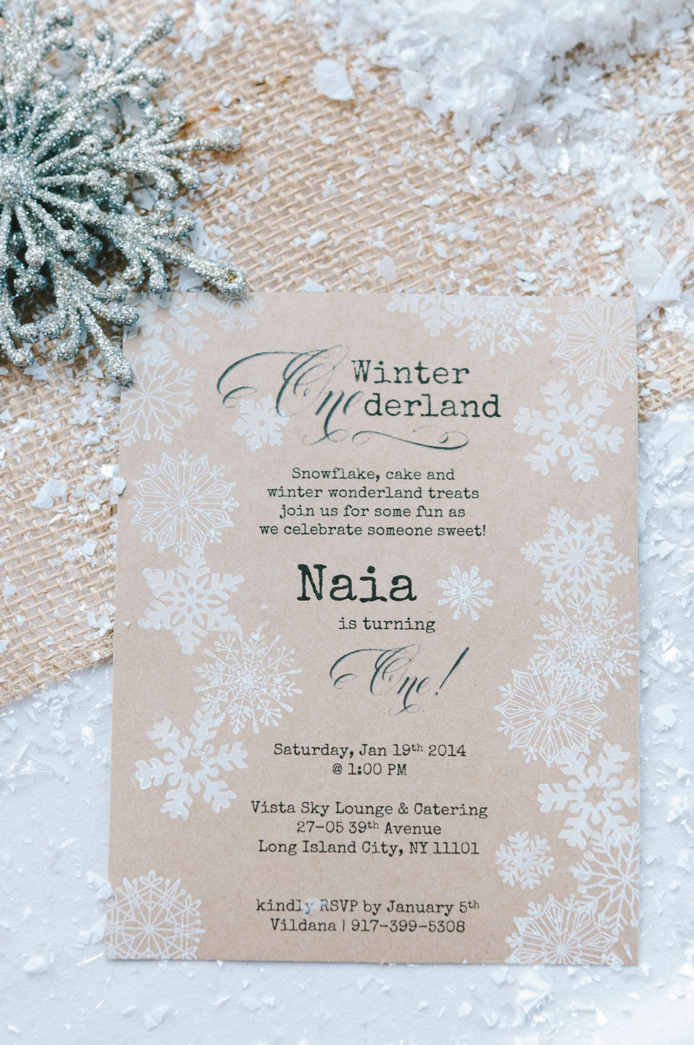 Winter Wonderland Birthday Invitations
 Winter Wonderland 1st Birthday Party