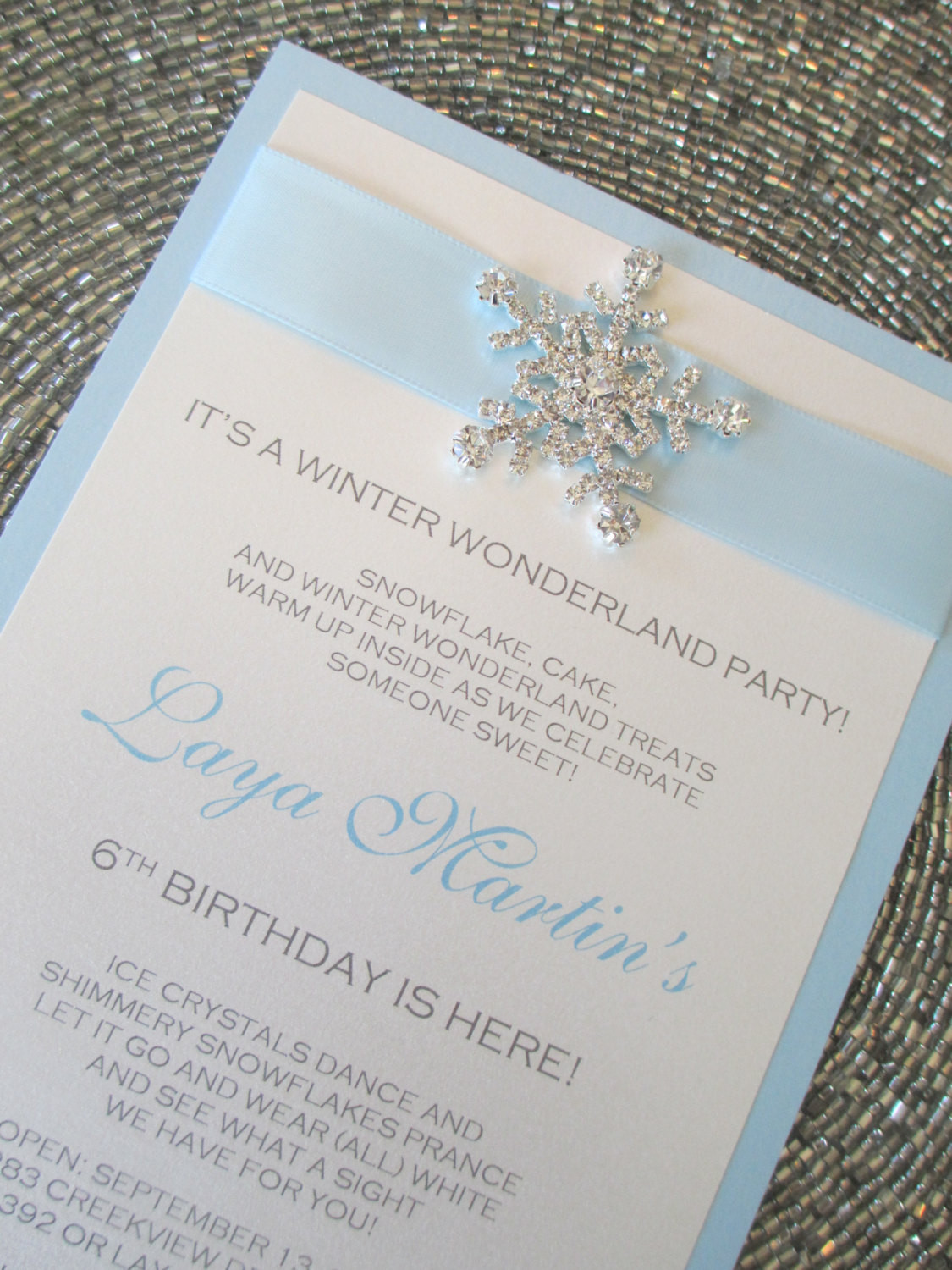 Winter Wonderland Birthday Invitations
 Winter Wonderland Invitation Frozen Invite Baby Blue