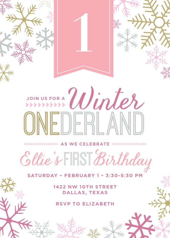 Winter Wonderland Birthday Invitations
 Winter Wonderland Party Invitation by TouiesDesign on Etsy