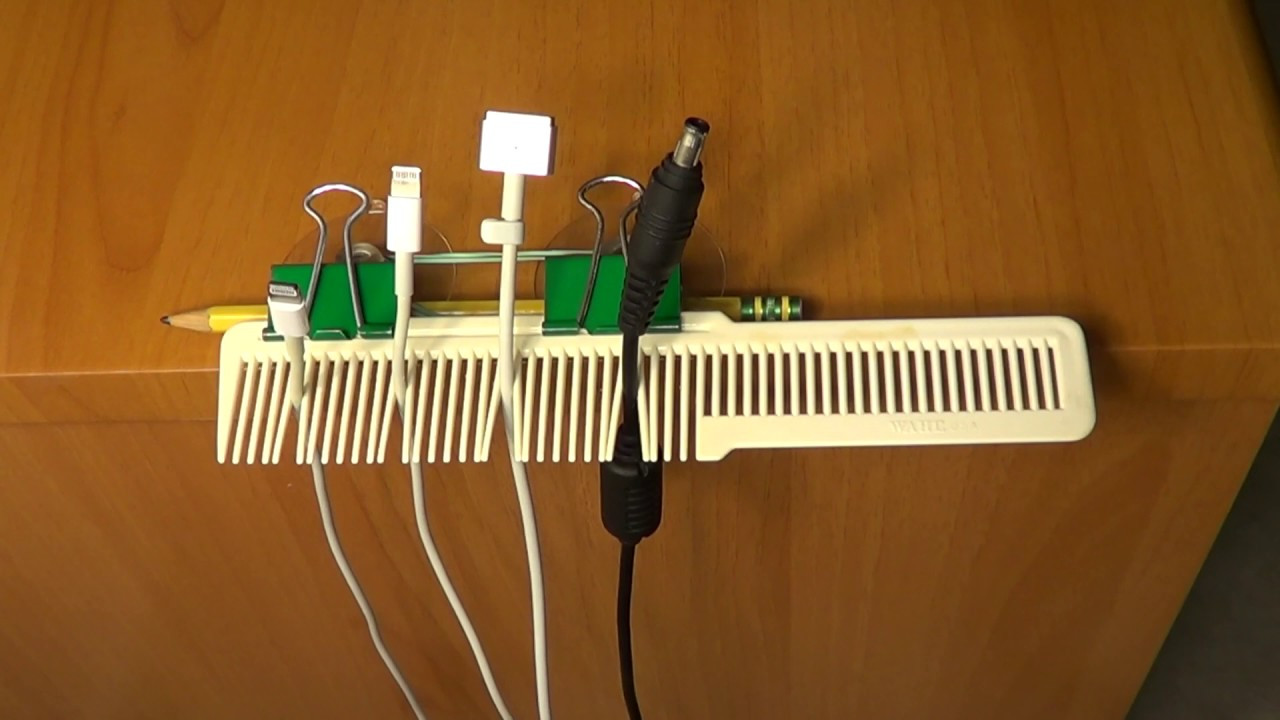 Wire Organizer DIY
 DIY Cable Holder & Organizer