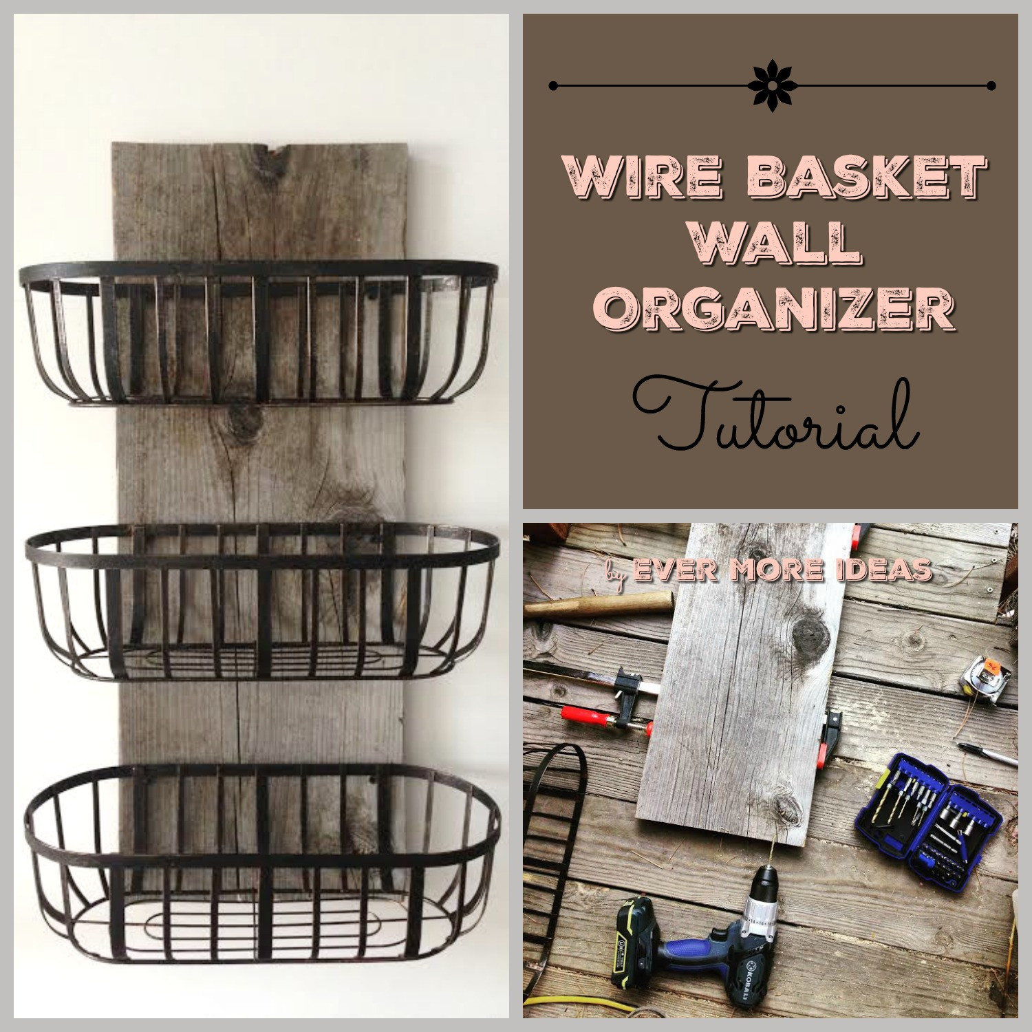 Wire Organizer DIY
 Wire Baskets Organizer DIY Girls Build Club